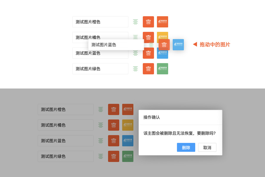 網(wǎng)站后臺(tái)圖片的拖動(dòng)和刪除